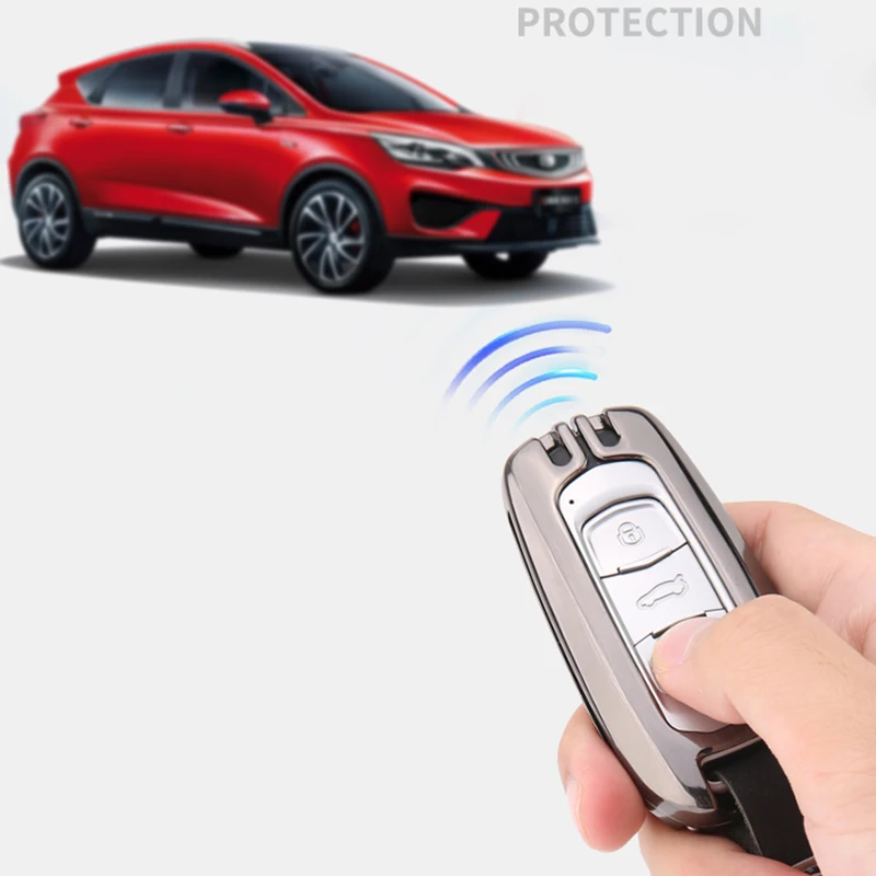 Цинковый сплав автомобиля дистанционного ключа чехол для Geely Emgrand EC7 EC8 EC718 EC715 Global Hawk GX7 GS GC9 аксессуары