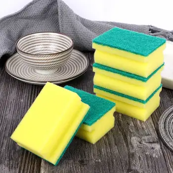 

5Pcs Magic Wipe Dish Sponge Kitchen Clean Scouring Dish Washing Sponge Kitchen Cleaning Tools Washing Accessories