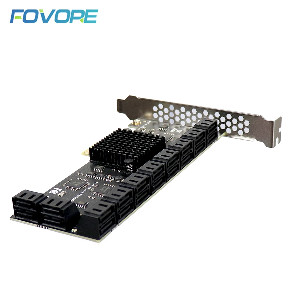 PCI Express на 20 портов SATA адаптер PCIe x1 3 III 0 6 Гбит/с контроллер SATA3 PCI-e карта расширения