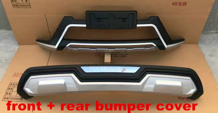 Front Rear Bumper АБС-пластик Передний+ задний бампер Спортивная решетка протектор оградительная защита для Dongfeng S560 - Цвет: Front Rear Bumper