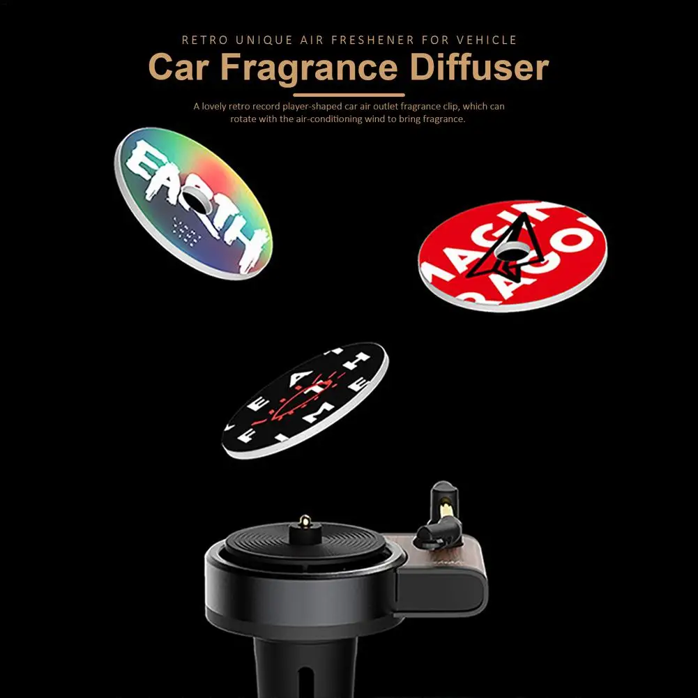 Car Air Conditioning Mouth Ornaments Retro Phonograph Perfume
