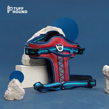 

Dog Harness Nylon Reflective No Pull Adjustable Padded Vest Suitable For French Bulldog Large Dog Outdoor Pet Dogs Harness