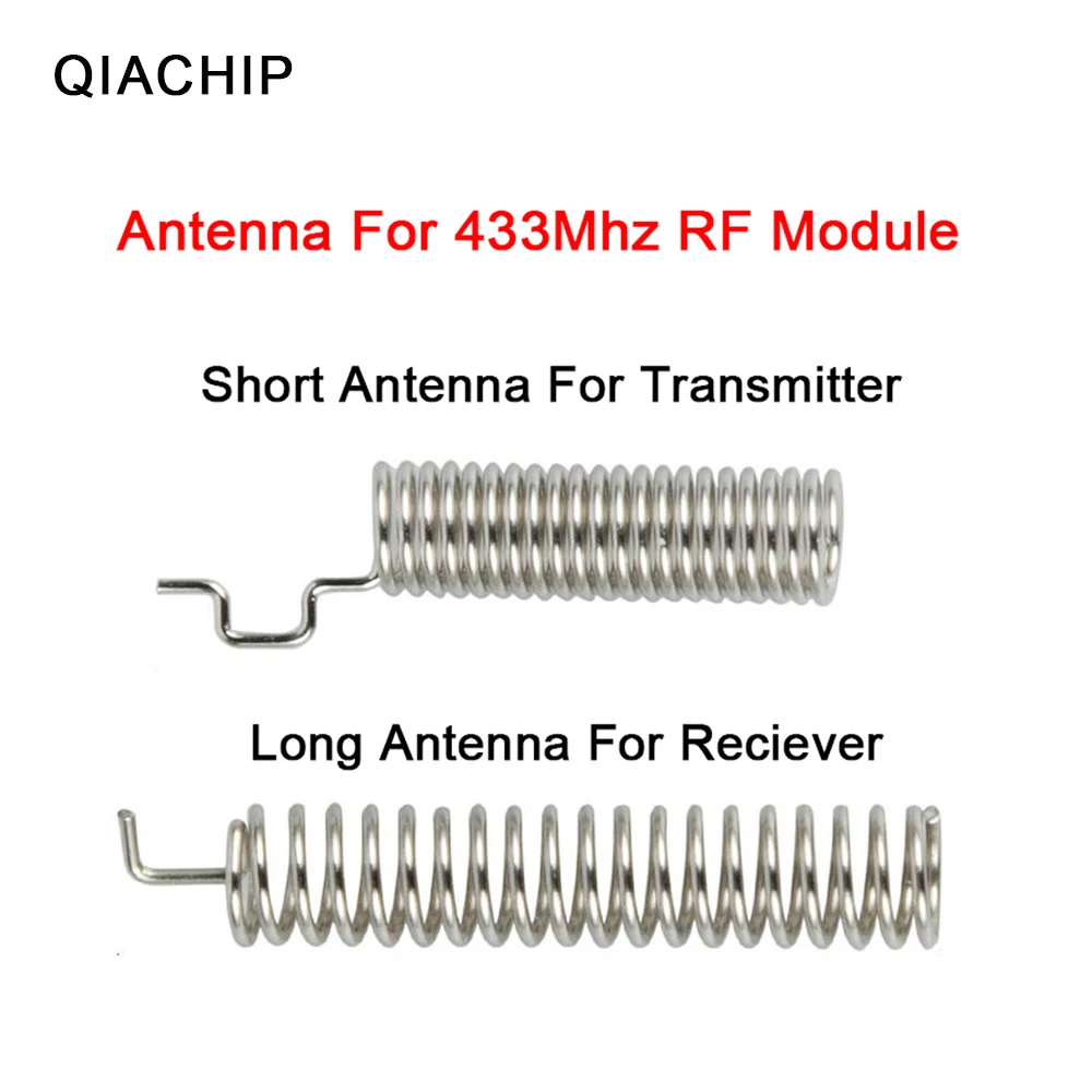 

QIACHIP 10pcs 433.92Mhz Wireless Remote Controls Antenna For 433mhz universal RF Receiver and transmitter Module for smart home