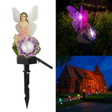 Солнечный светодиодный светильник для лужайки с цветами, энергосберегающий декоративный светильник для сада и пейзажа, креативный солнечный светильник