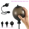 Inflatable Silicon Huge Big Anal Plug Dildo Pump Anal Dilator Expandable No Vibrator Butt Plug Anal Balls Sex Toys Stimulators 1