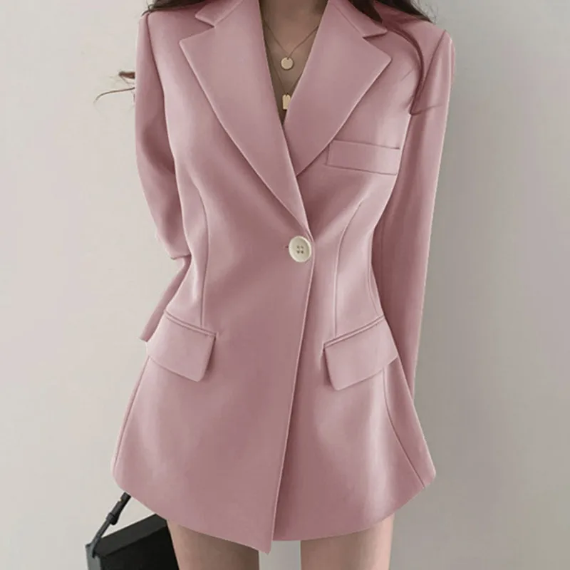 Long Blazer Work Jacket 1