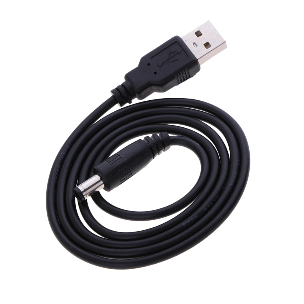 USB 2.0 A Type Male to DC 5.5 x 2.1mm DC 5V Power Plug Connector Cable USB to 5v Power Cable USB to DC Power Cable Cord