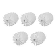 5 шт сменная щетка для унитаза круглая шариковая Форма Пластиковые щетки для унитаза насадки для ванной комнаты очистители щеток(A1-White