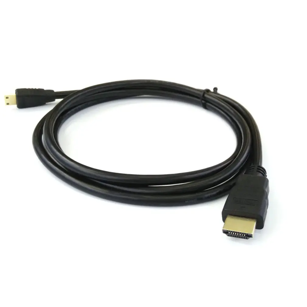 Черный микро HDMI к HDMI кабель 1,5 м 4 к для Raspberry Pi 4 Модель B микро HDMI к HDMI кабель адаптер