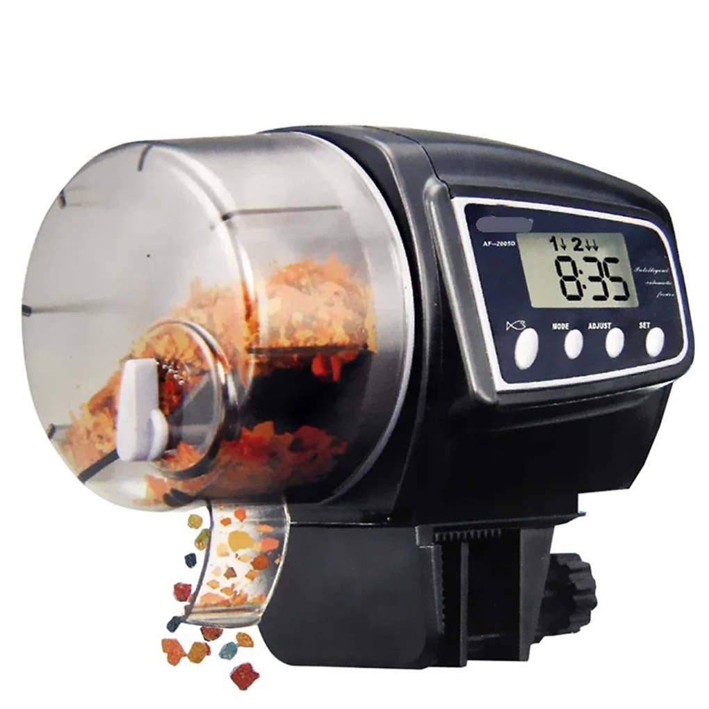 

Digital Automatic Electrical Plastic Fish Tank Timer Feeder Home Aquarium Tank Food Feeding Portable Fish Feeder Tools