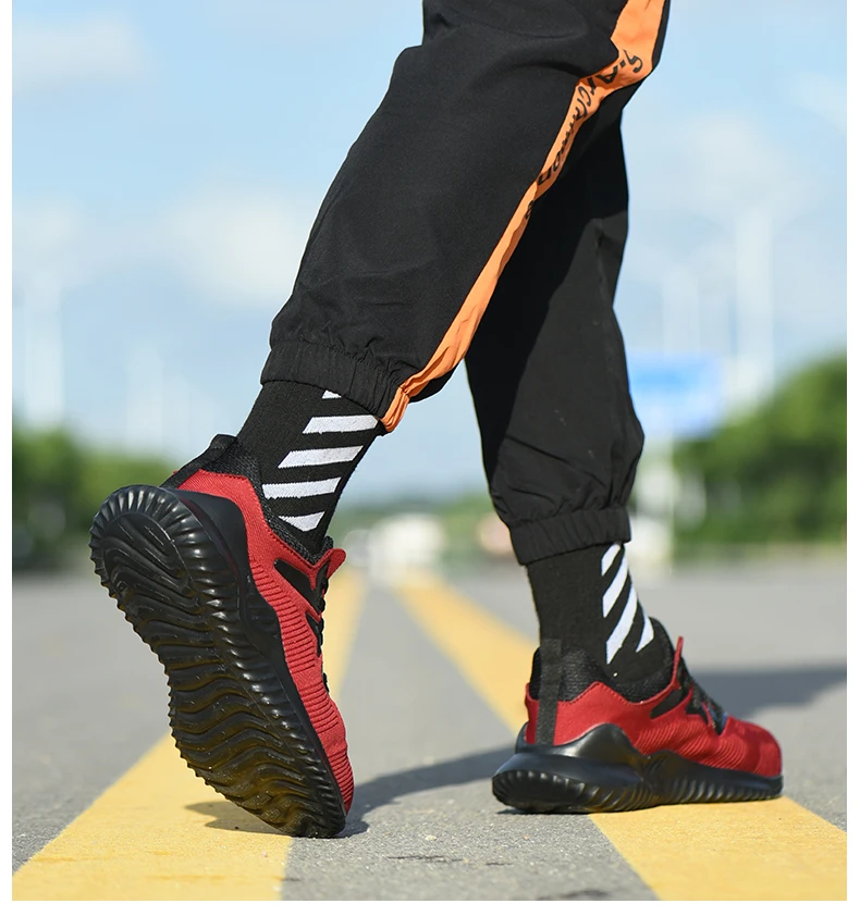 Litthing New Breathable Work Shoes Men's Anti-smashing And Anti-piercing Steel Head Wear-resistant Non-slip Solid Safety Shoes
