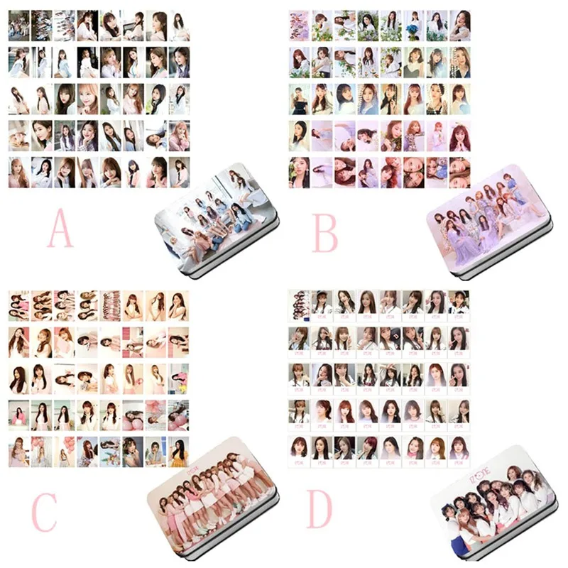 

40Pcs/Set IZ*ONE Girls Team Album HEART*IZ Photo Card DIY Self Made LOMO Card Photocard Fans Gifts