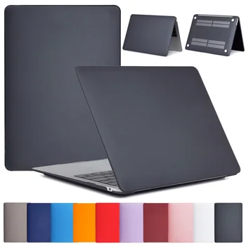 

1X For Macbook New 13.3AIR A1932 Frosted Hard Shell With Buckle Keyboard Touch Bar Cover Buckle The Design Shockproof Case Cover