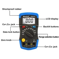 Handheld Digital capacimetro Electronics Capacitance Meter Electronic Electronica Capacitor Tester Capacimetro Digital Meter 5