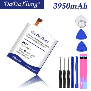 DaDaXiong High Capacity 3950mAh BM31 For Xiaomi 3 M3 Mi3 Xiaomi3 Phone Battery