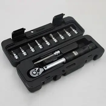 

Professional Preset Torque Wrench Set 1/4" 11 Piece Set Bicycle Tool Kits Bike Repair Spanner Hand Tools High Precision