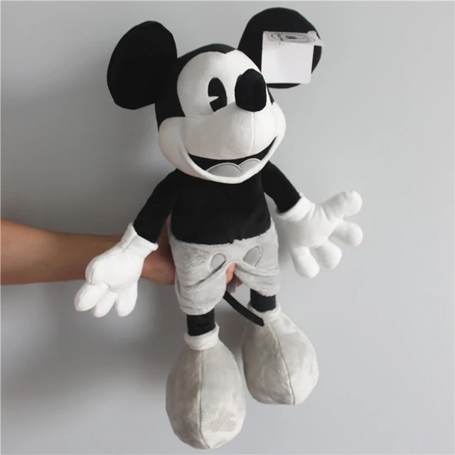 Disney Mickey Mouse Bulkyz Robot Action Figure Toys Funny Kawaii Retro  Styles Black and White Mickey