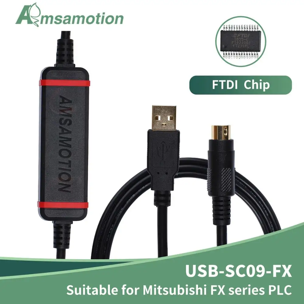 USB SC09 FX для Mitsubishi PLC программируемый кабель FX0N FX1N FX2N FX0S FX1S FX3U FX3G серия