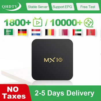 

IPTV Arabic Spain Qhdtv IPTV 1 Year MX10 Android 9.0 4G 64G IPTV Subscription Arabic Belgium Dutch IP TV No App Include