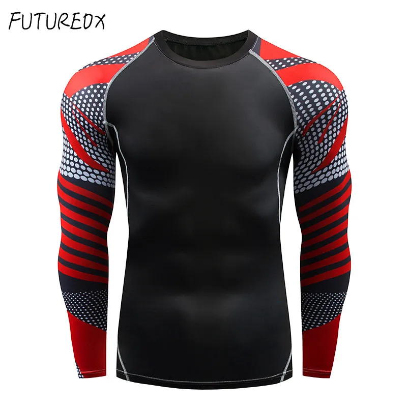 The latest high quality new men's fitness thermal underwear set long John long sleeve warm compression sports thermal underwear