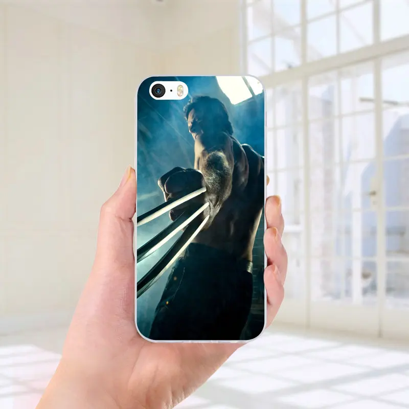 Picture 2 Для iPhone 5 5S 5C SE 6 6S 7 8 Plus X XR XS Max сумки Тоторо Мягкий Силиконовый ТПУ чехол для сотового телефона Росомаха Comics Xmen Hero - Цвет: Picture 2