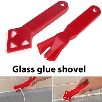 

New 10pcs Glass Cement Scraper Sealant Scrapers for Floor Tile Outdoor Acrylic Indoor Caulk Surface Glue Residual Shovel