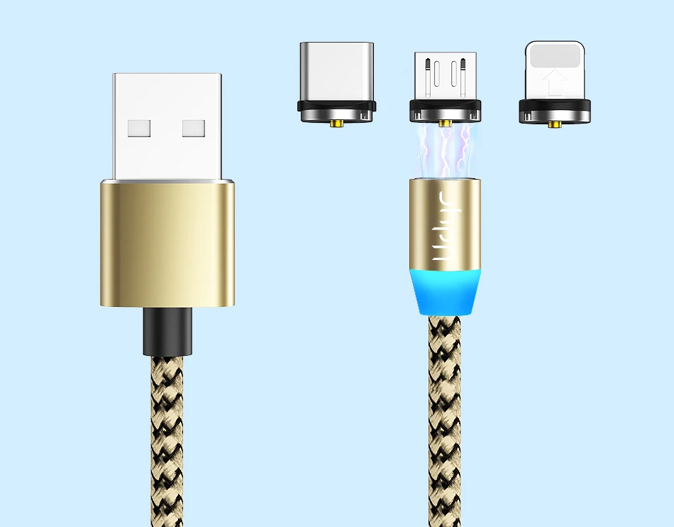 Udyr Магнитный кабель Micro usb type C адаптер для быстрой зарядки Micro type-C Магнитный зарядный usb-кабель для iPhone 11 XR Plus Xiaomi