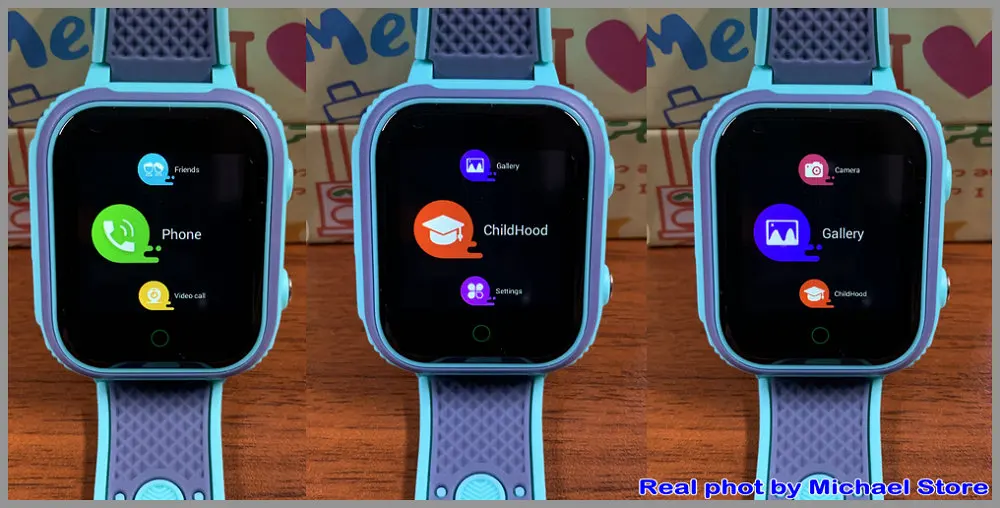 H9b1a812940cc433cb06d40817f609c6eX שעון חכם לילדים 4G צבע כחול