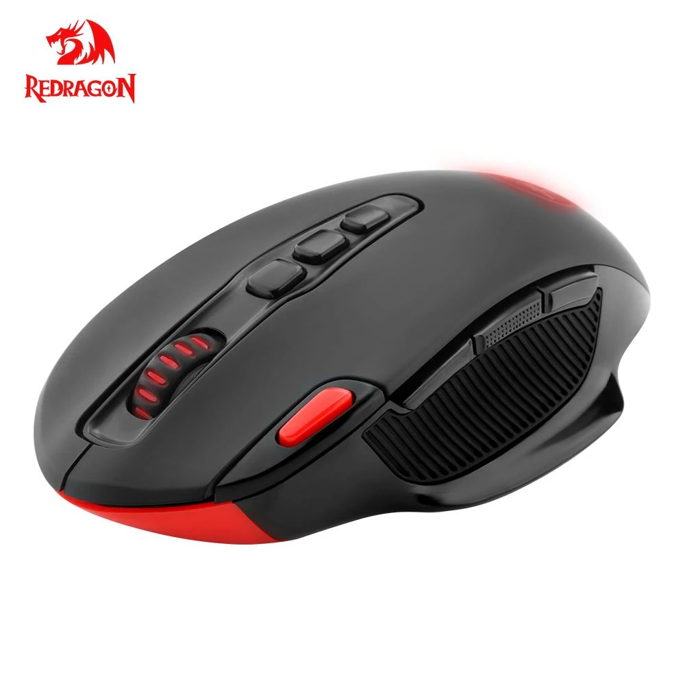 wifi mouse for pc Redragon SHARK M688 Wireless 2.4G USB Gaming Mouse 5000 DPI 10 buttons Programmable Optics Mice For Computer Gamer PC pink mouse gaming