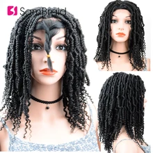 SAMBRAID, сделай сам, вязание крючком, синтетические косички, волосы, Омбре, парик на кружеве, с крючком, косички, весна, страсть, твист, кружевной парик для женщин