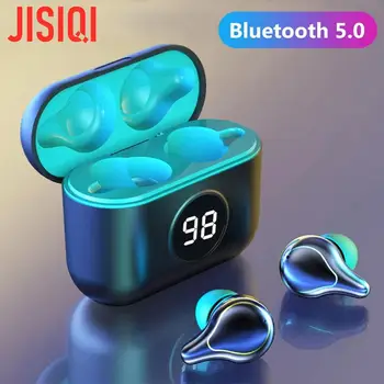 

New Bluetooth 5.0 Earbuds Mini Waterproof Wireless Sports Headphones Deep Bass Sound 4H Playtime With LED Digital Display Power