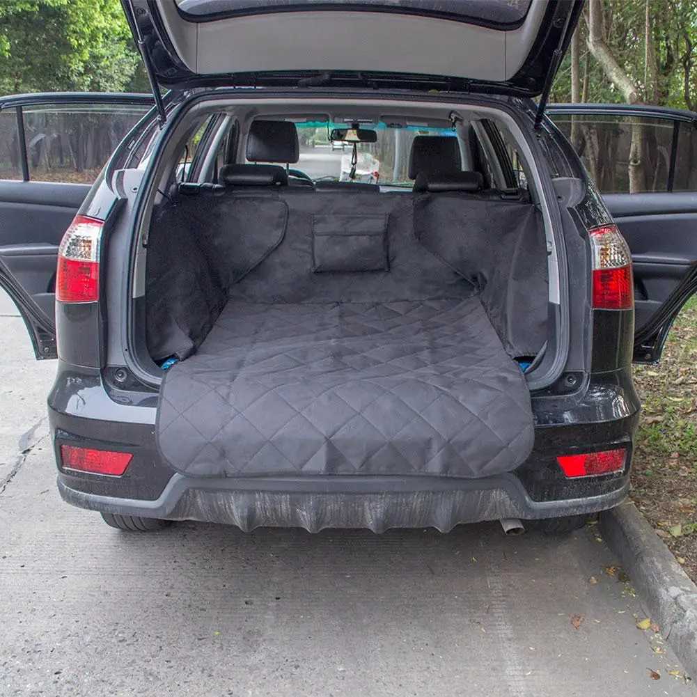 

AUTOECHO Thicken 600D Oxford Auto SUV Trunk Cover Dog Pet Mat Car Boot Protector Travel Seat Pad Waterproof Bite-resistant Mat