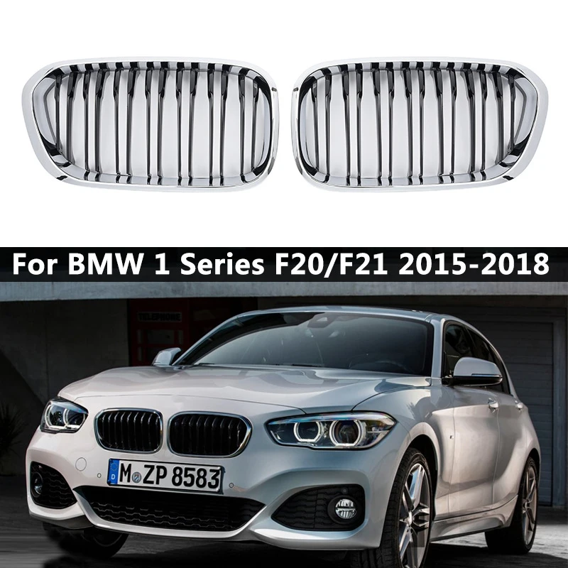 Для BMW F20 F21 1 серия пара матовый блесек для губ черная двойная планка линии M Цвет передний гоночный гриль решетка для почек Новинка
