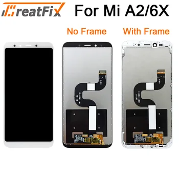 

LCD Display for Xiaomi Mi A2 Global LCD Display Touch Screen with Frame for mi 6x LCD Display Digitizer 10 Touch Repair Parts