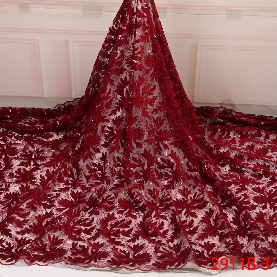 Latest African Velvet Lace Fabric 2019 High Quality African French Net Laces With Sequins Embroidery Tulle Lace For Dresses