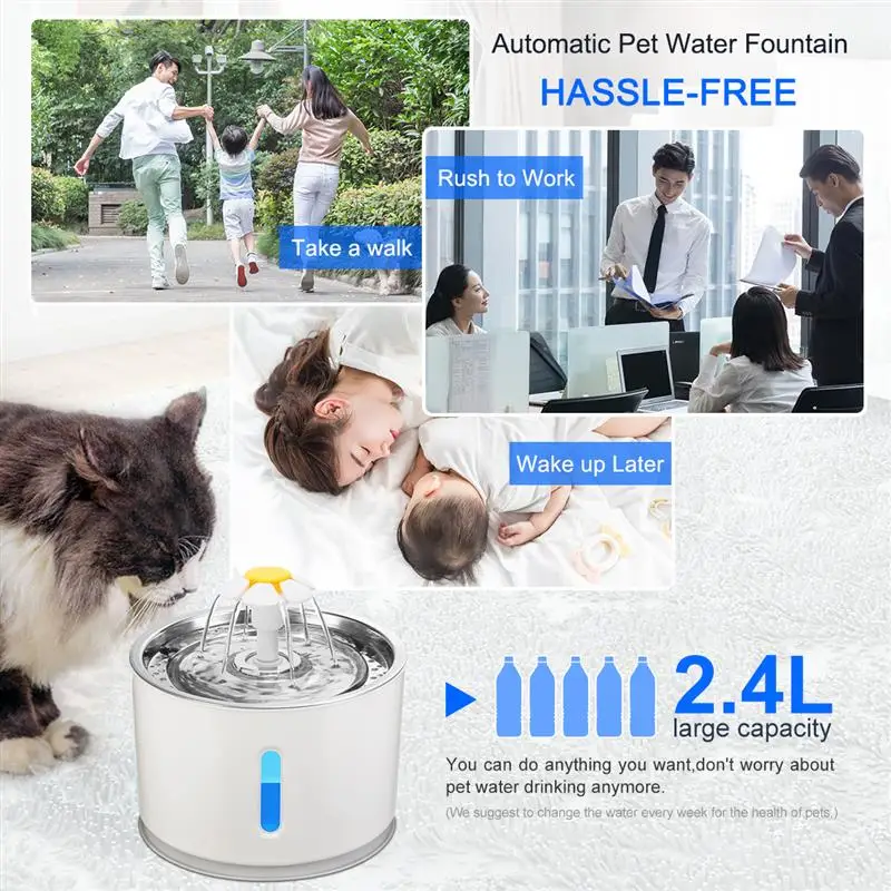 Автоматическая кошка собака питомец фонтан миска для домашних животных кошек питьевой цветок диспенсер воды Petsafe напиток с фильтрами Pet фонтан воды