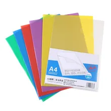 50 шт. A4 Прозрачный 17C один зажим L форма папка защита файла рукав коллаж данных сумка студентов офисное использование