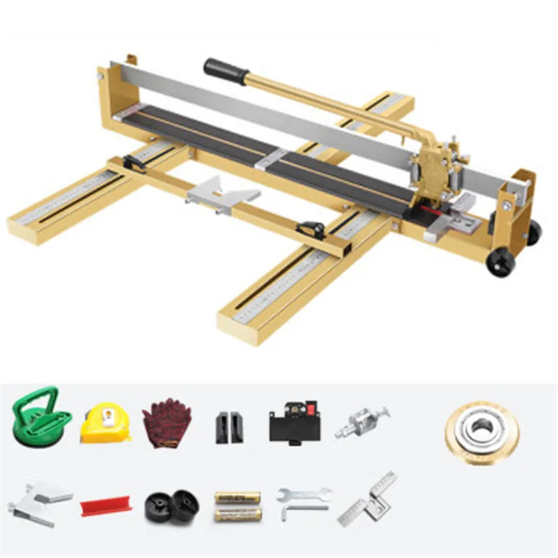 

All Steel Manual Ceramic Tile Cutting Machine High Precision Tile Pusher Floor Tile Cutter Professional Glass Tile Cutter 800MM