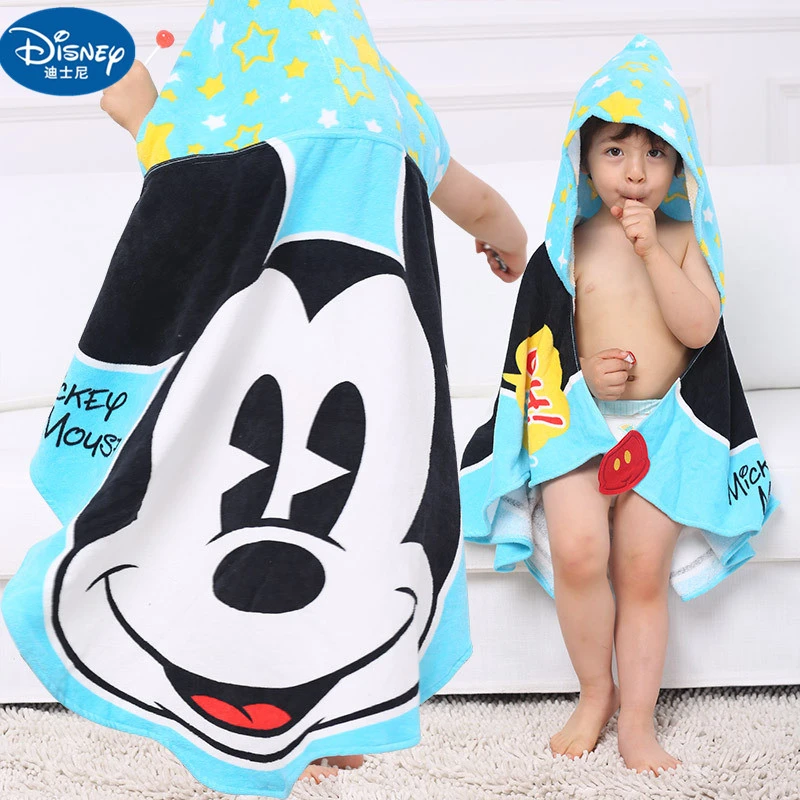 Meenemen kas Opsommen Disney Badhanddoeken Strand + Handdoeken Badjas Katoen Kinderen Rood Geel  Minnie Mickey Mouse Strandlaken Peuter| | - AliExpress