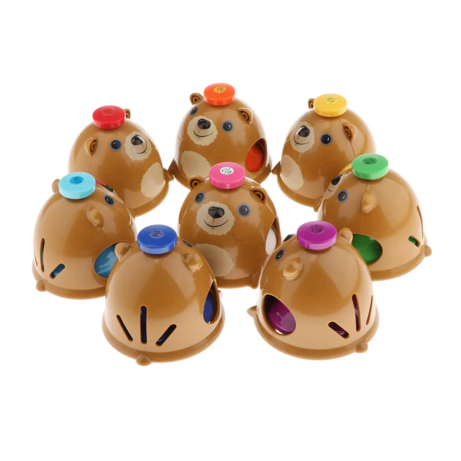 Conjunto de Sinos de Mesa Musicais para Crianças Notas Instrumentos 8 - Image 6