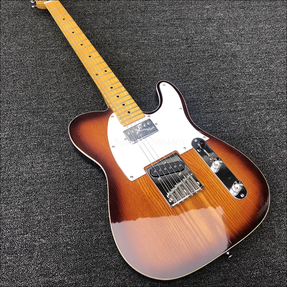 Factory Outlet 6-string electric guitar elm body 6-yard bridge back string maple neck postage | Спорт и развлечения