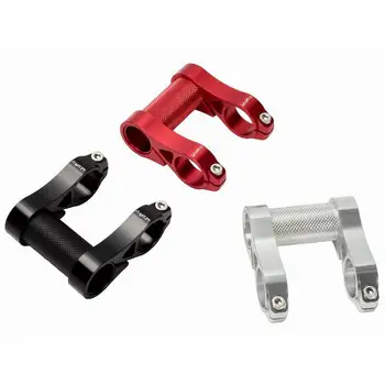 

Bicycle Stem Double Stem Riser On For Folding Bike Handlebar Extension Stem 25.4mm Adjustable CNC Handle Bar Stem Extender