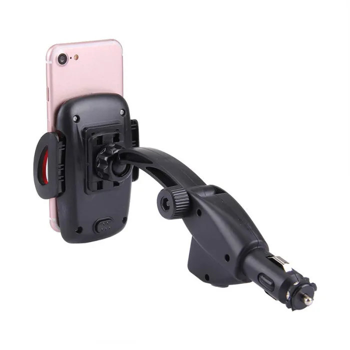 Горячие 2 usb порта автомобильного прикуривателя зарядное устройство держатель телефона для автомобиля смартфон J99