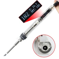 T12 Mini Soldering Iron DC 12-24V 72W Digital OLED  Adjustable Temperature Electric Welding Solder Tip Station Tool Not SH72 1