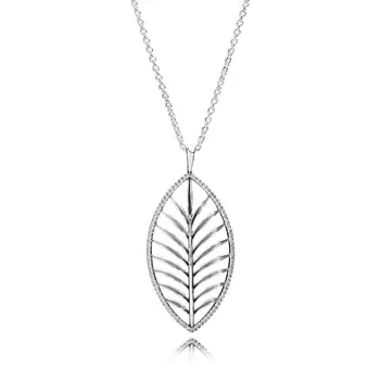 

Baofu New 925 Sterling Silver Tropical Palm Tree Necklace Gift Fine Jewelry For Primitive Women