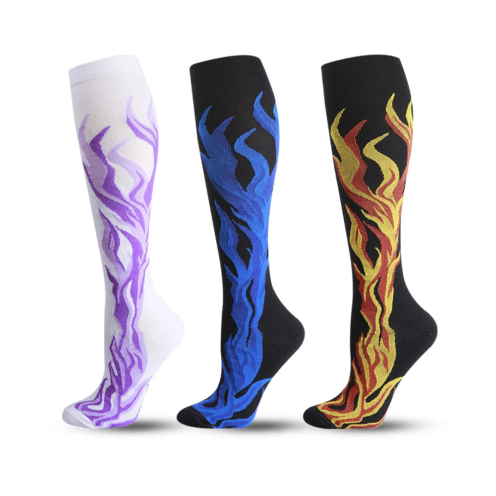 1Pairs Camouflage Yoga Floor Sleep Beautiful Legs Hose Compression Socks Men Women Running Sports Travel Stocking