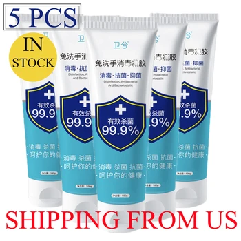 

5pcs Disposable No Clean Antibacterial Waterless Hand Sanitizer 75% Alcohol Antibacterial Hand Sanitizer Disinfection Gel