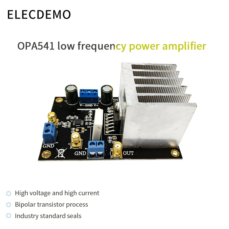 Модуль звукового усилителя OPA541 Hi Fi AMP 5A ток высокое напряжение высокий