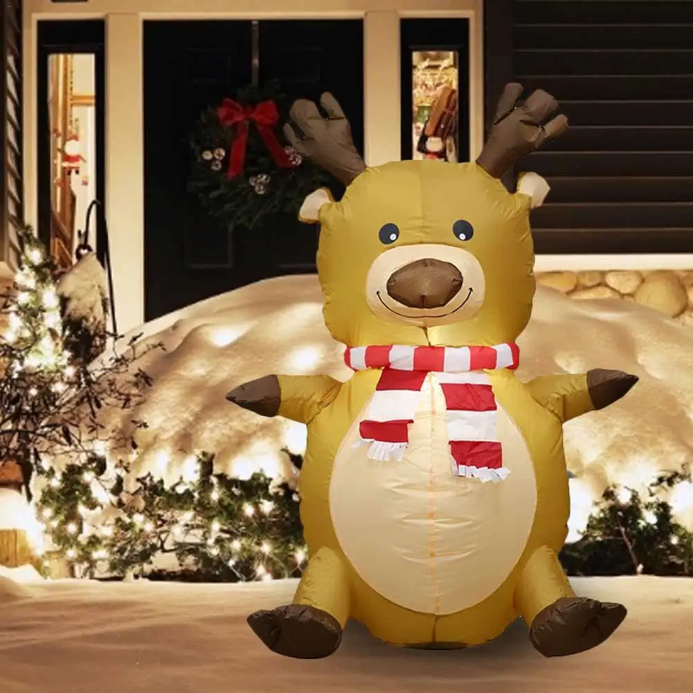 

Christmas Moose Inflatable Model Christmas Decorative Suit Christmas Ornament for Decorating Garden Backyard Doorway Theme Party