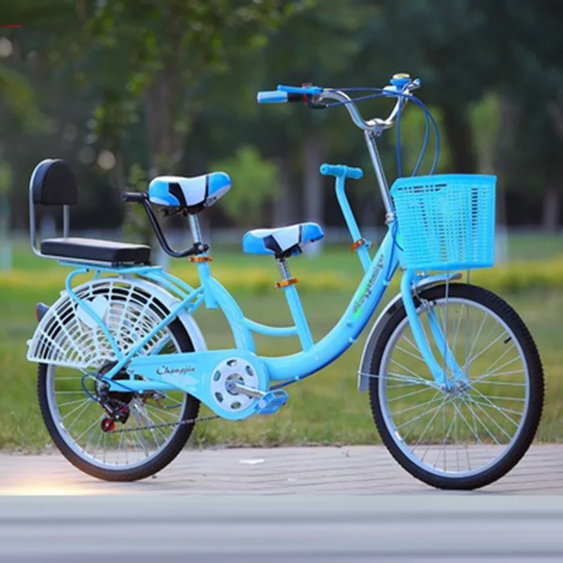 22-Inch Women's Double Bike Parent-Child Car To Build A Bridge With Children